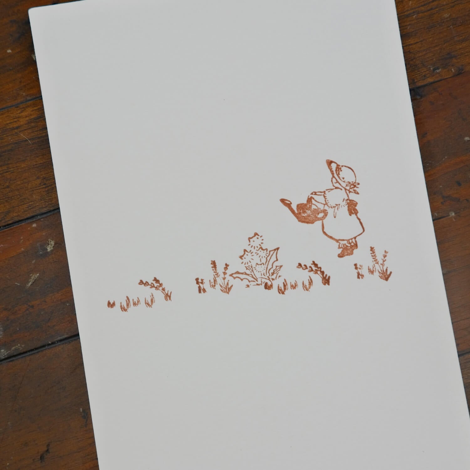 Krimgen Stamp – Red Watering Can