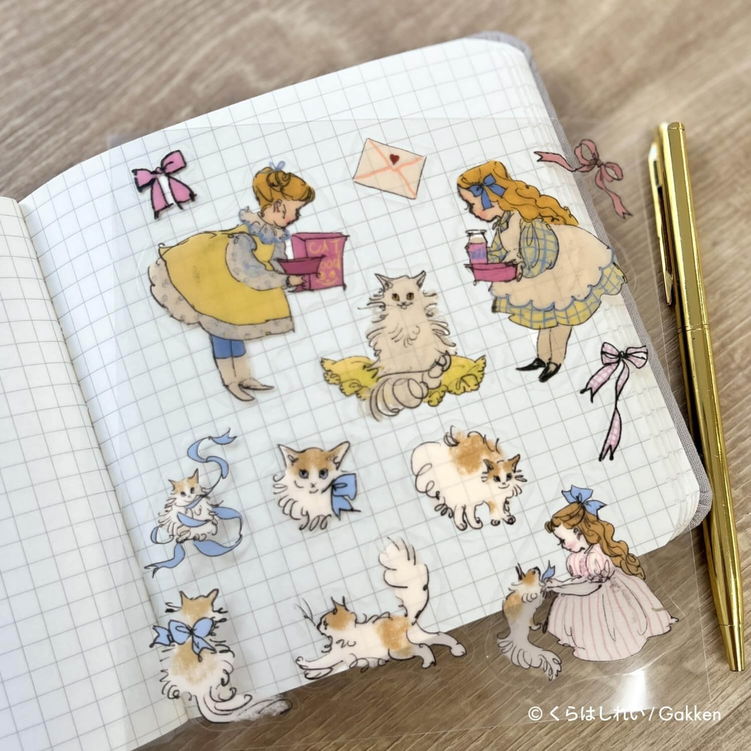 Kurahashi Rei Clear Sticker - Cat Day
