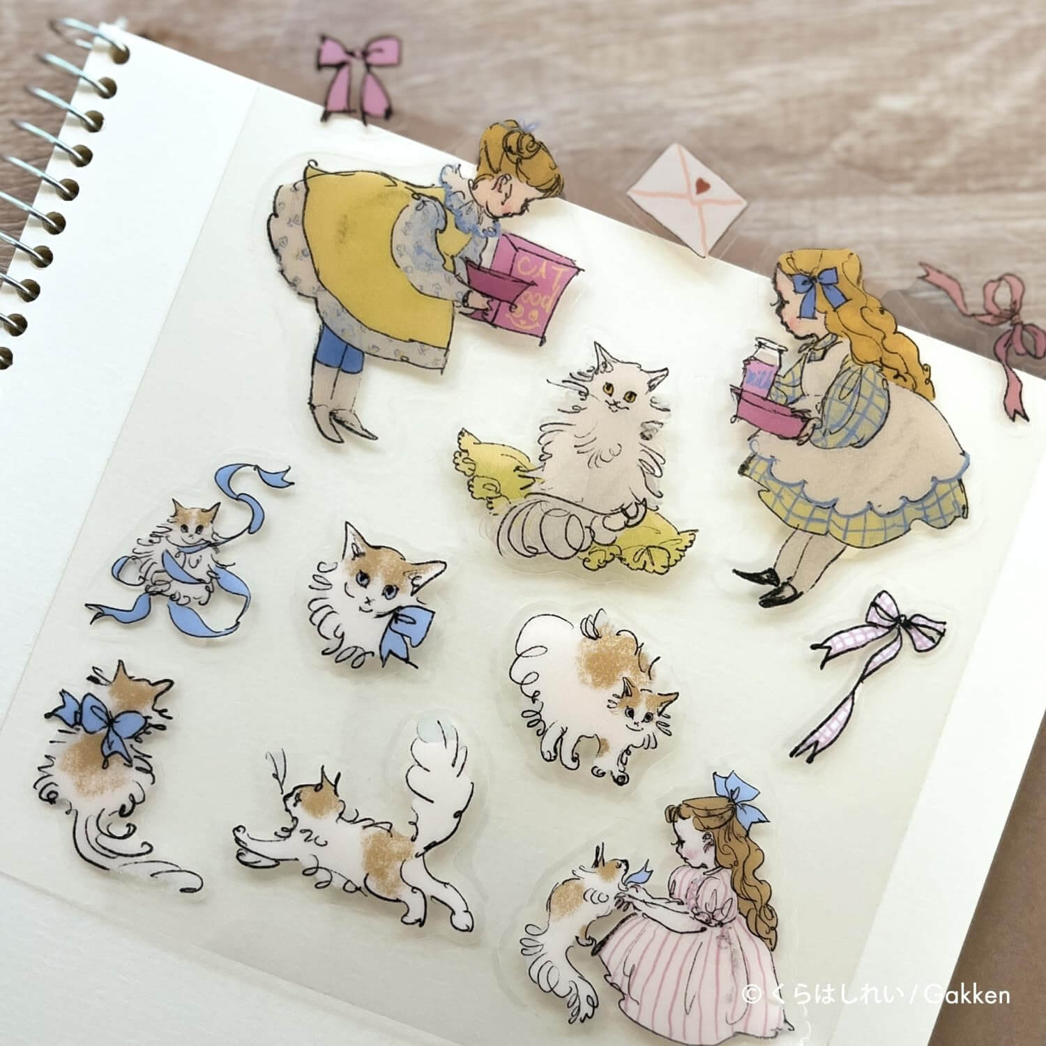Kurahashi Rei Clear Sticker - Cat Day