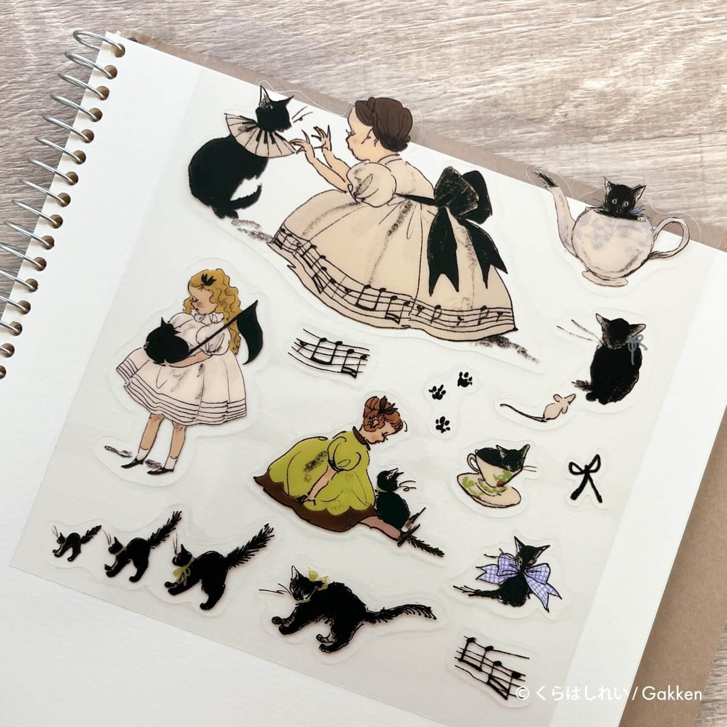 Kurahashi Rei Clear Sticker - The Cat Played the Piano