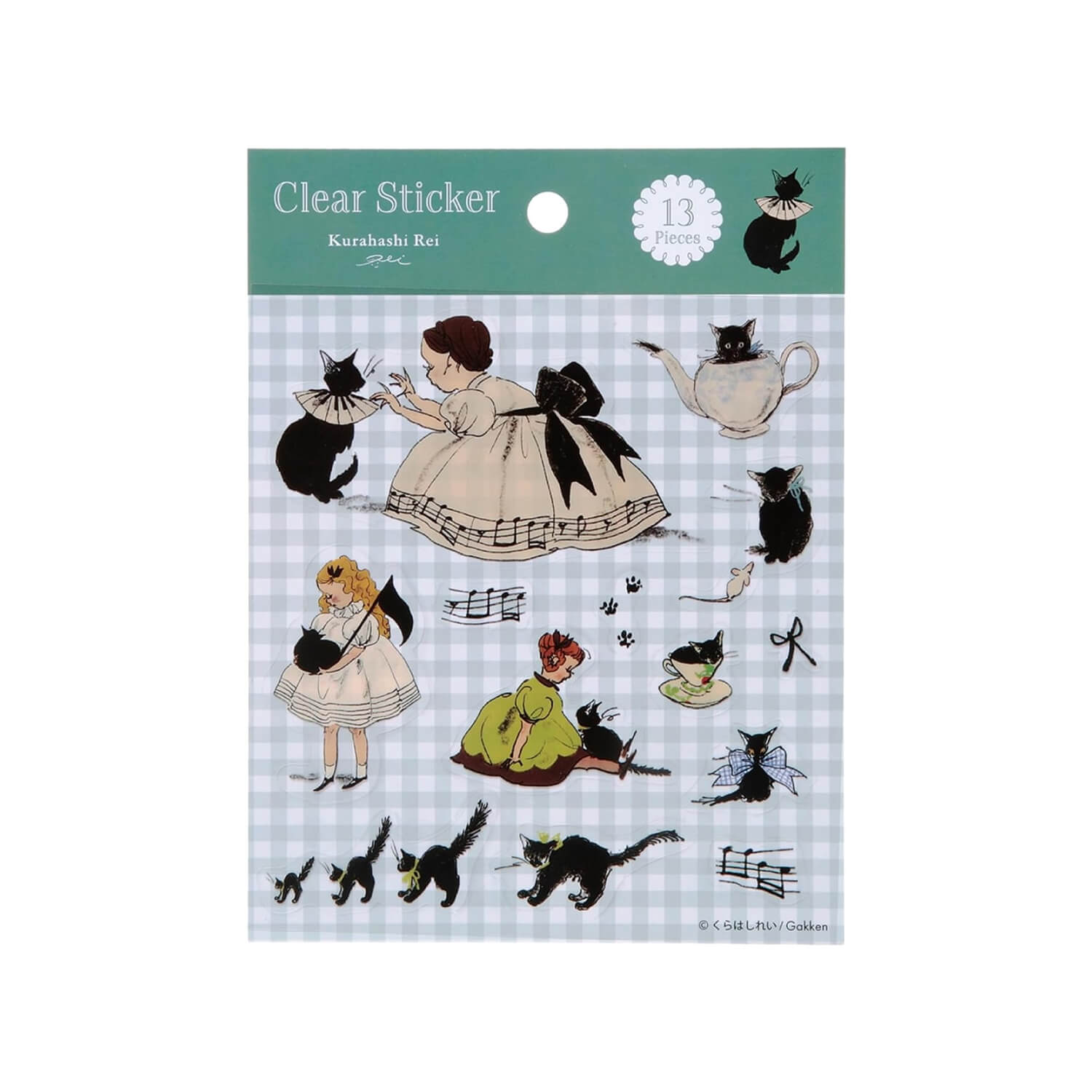 Kurahashi Rei Clear Sticker - The Cat Played the Piano