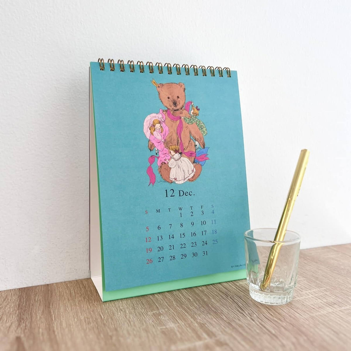 Kurahashi Rei 2027 Desk Calendar – Mermaid and Angel