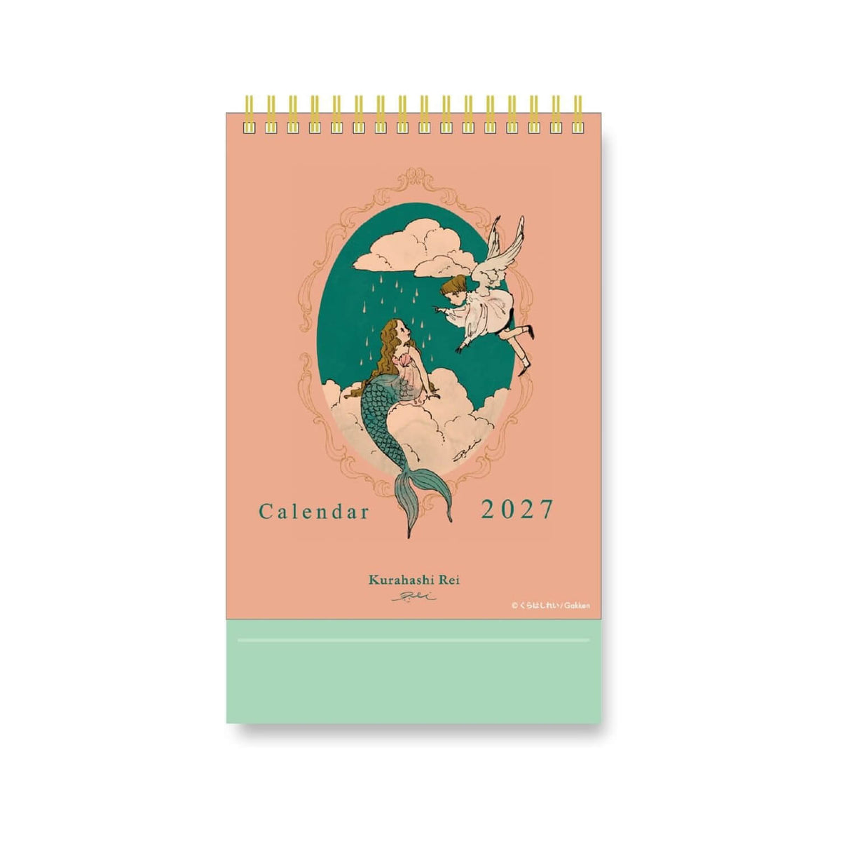 Kurahashi Rei 2027 Desk Calendar – Mermaid and Angel