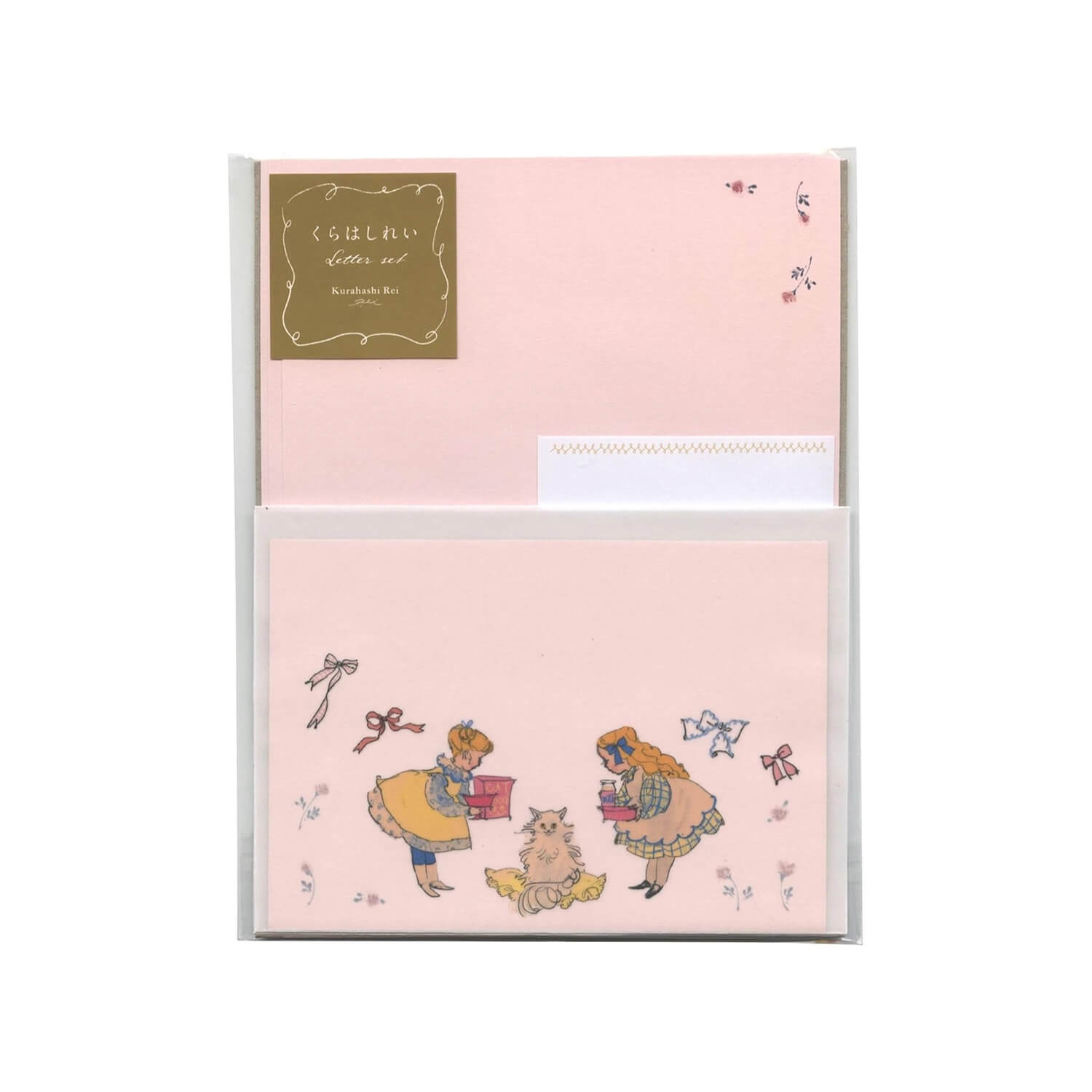 Kurahashi Rei Semi-Transparent Letter Set - Cat Day