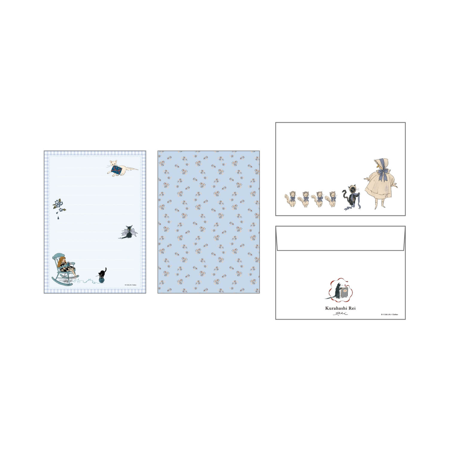 Kurahashi Rei Semi-Transparent Letter Set - Matching