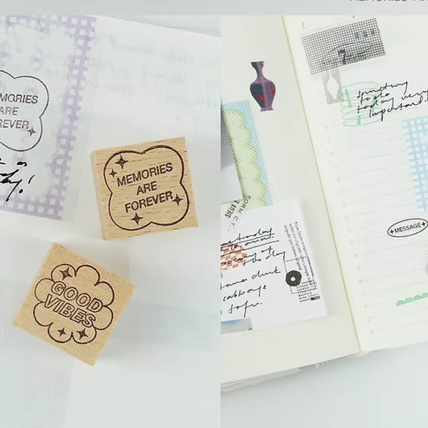 Kurukynki So Random Rubber Stamp - Good Vibes