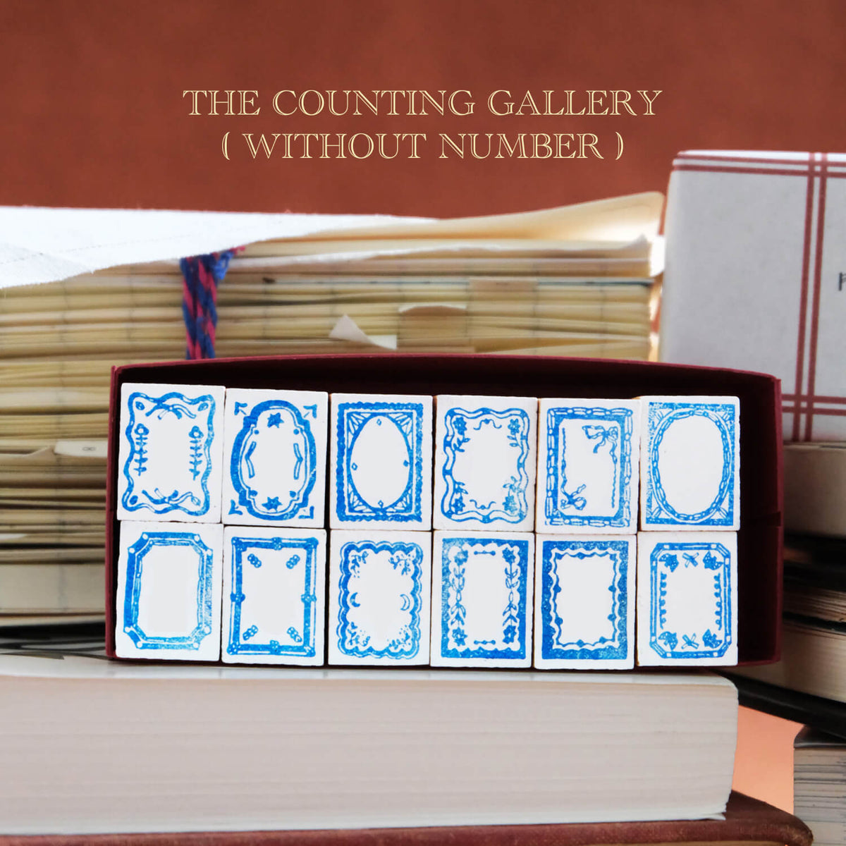 Kurukynki Wooden Rubber Stamp The Counting Gallery - Frame Set