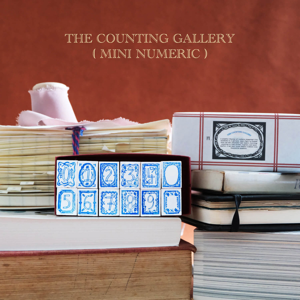 Kurukynki Wooden Rubber Stamp The Counting Gallery - Number Set