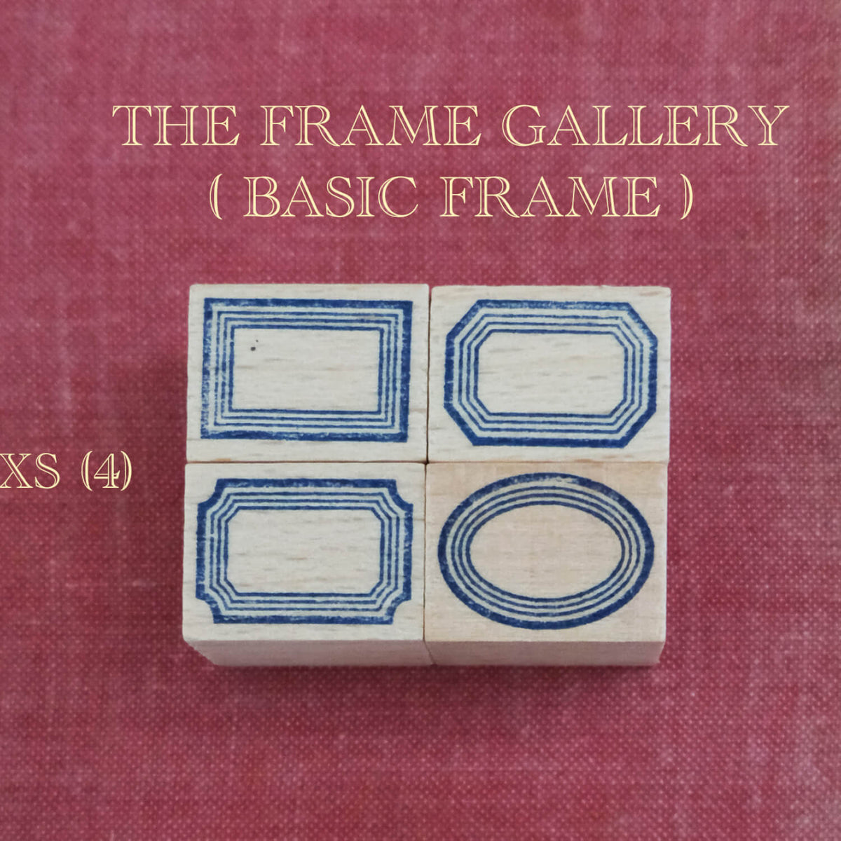 Kurukynki Wooden Rubber Stamp The Frame Gallery - XXS Set