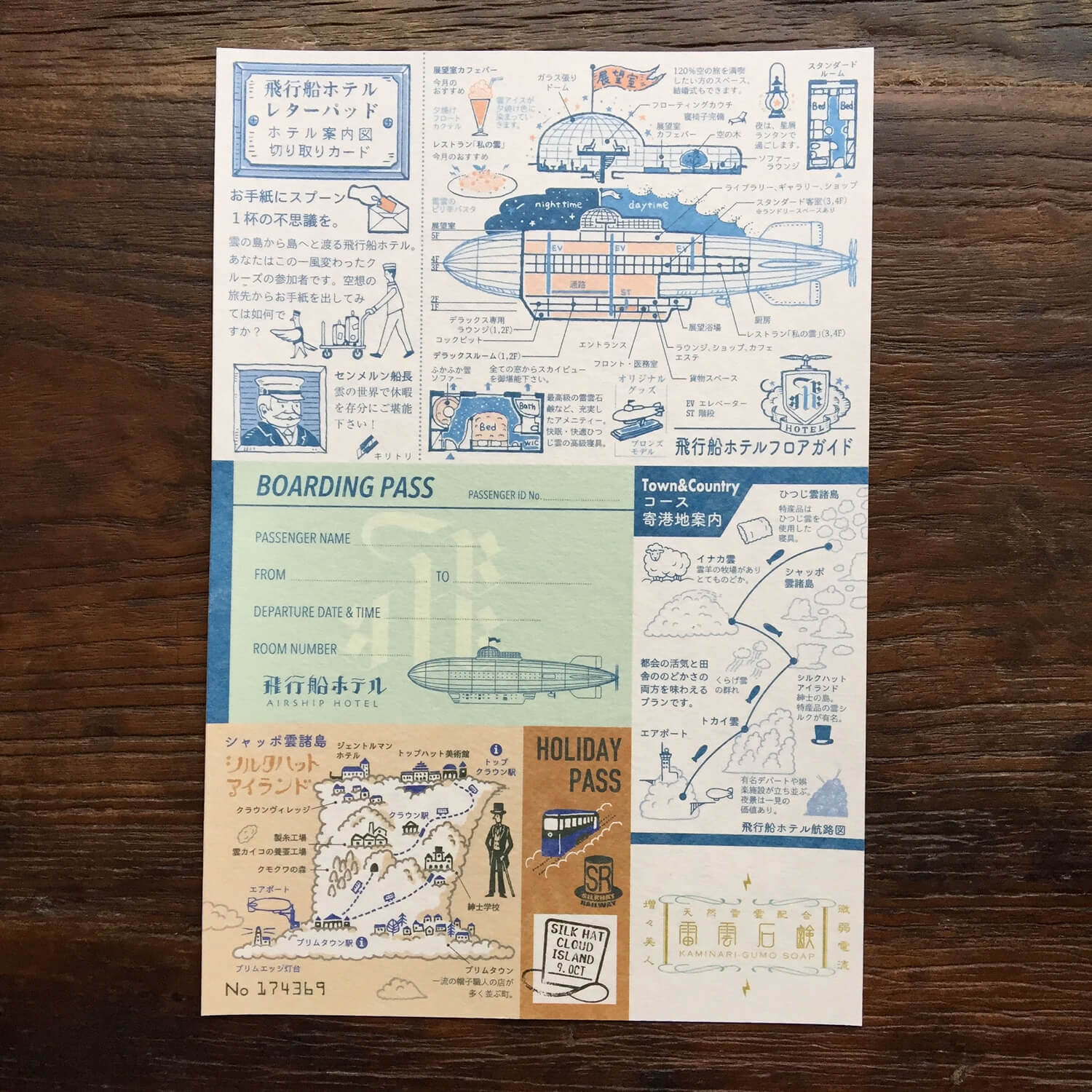 Kyupodo Letter Pad – Airship Hotel