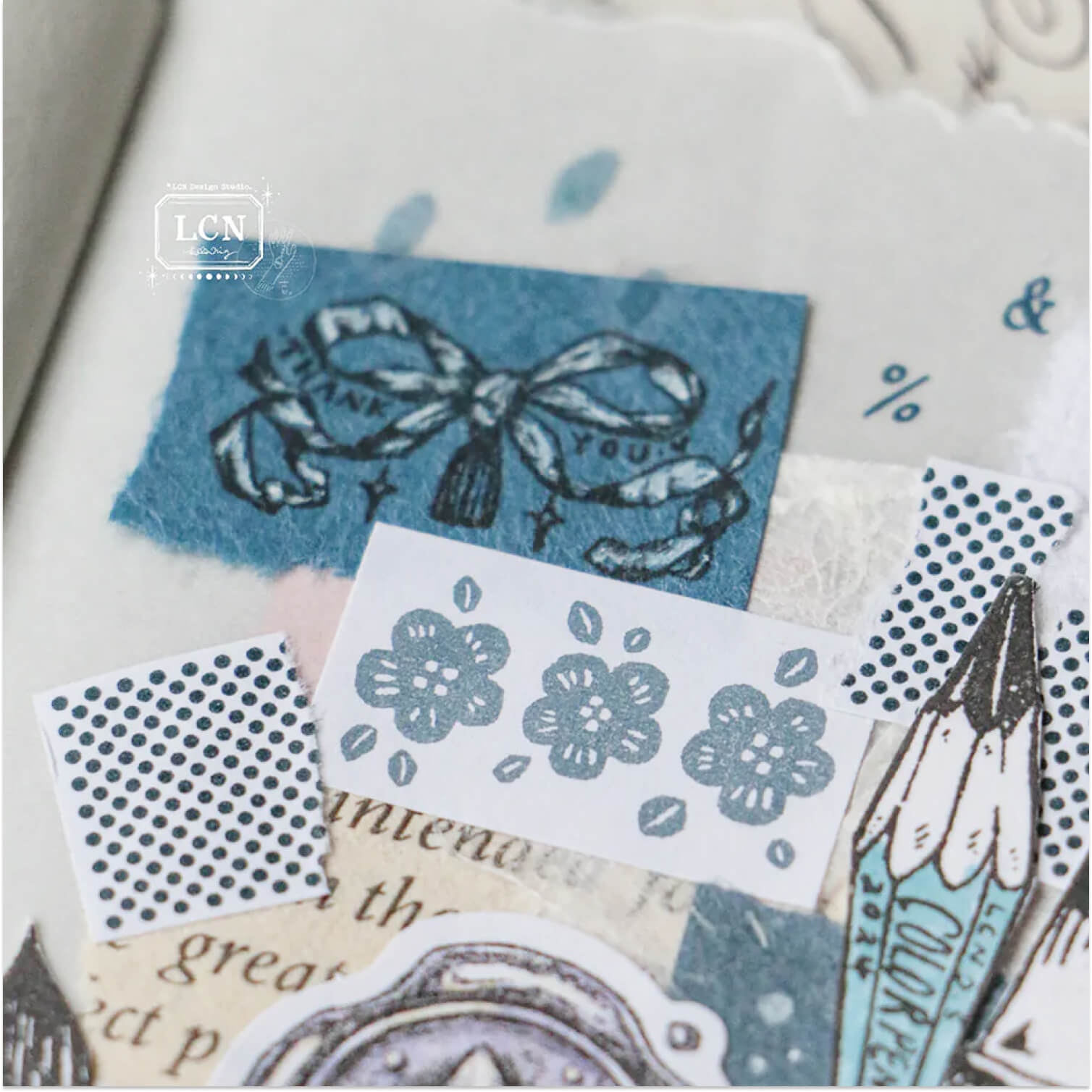 LCN Label Sticker Roll – Spring Flower