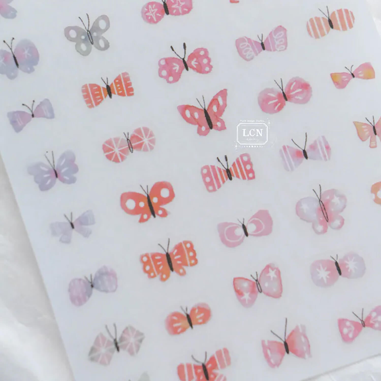 LCN Print-on Stickers – Shell Butterfly