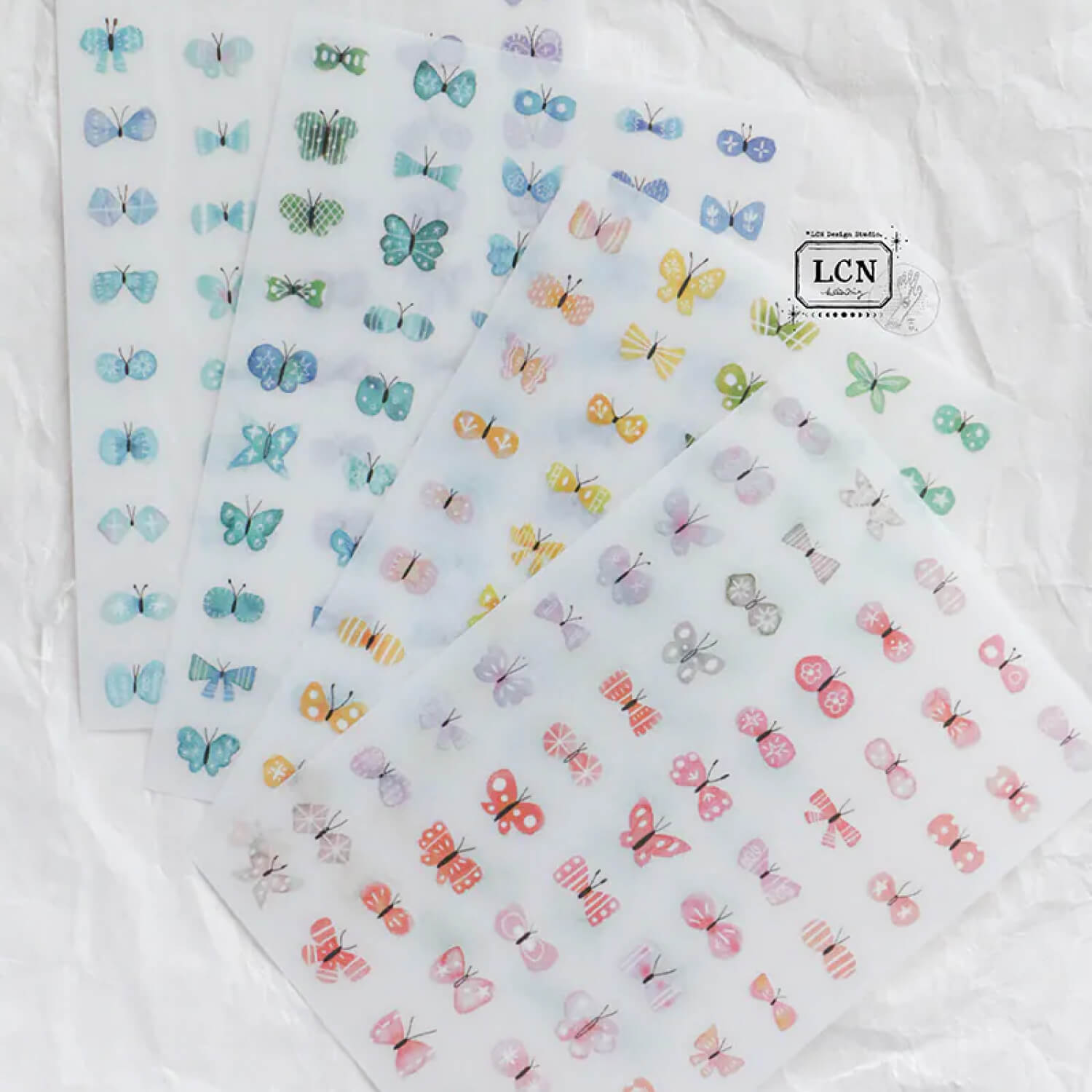 LCN Print-on Stickers – Shell Butterfly