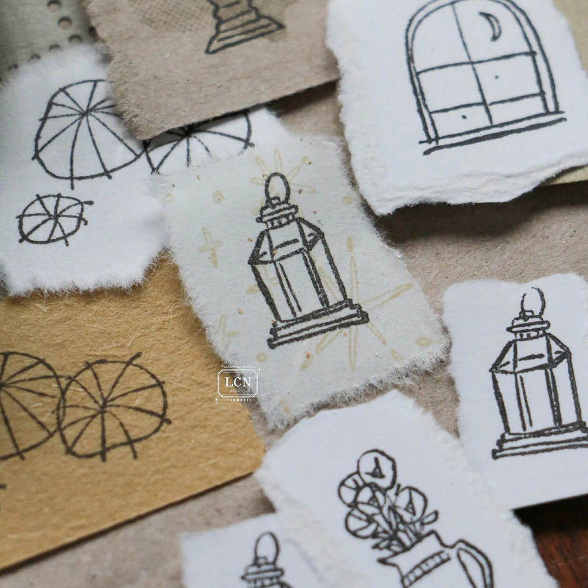 LCN Rubber Stamp Set – Corner View