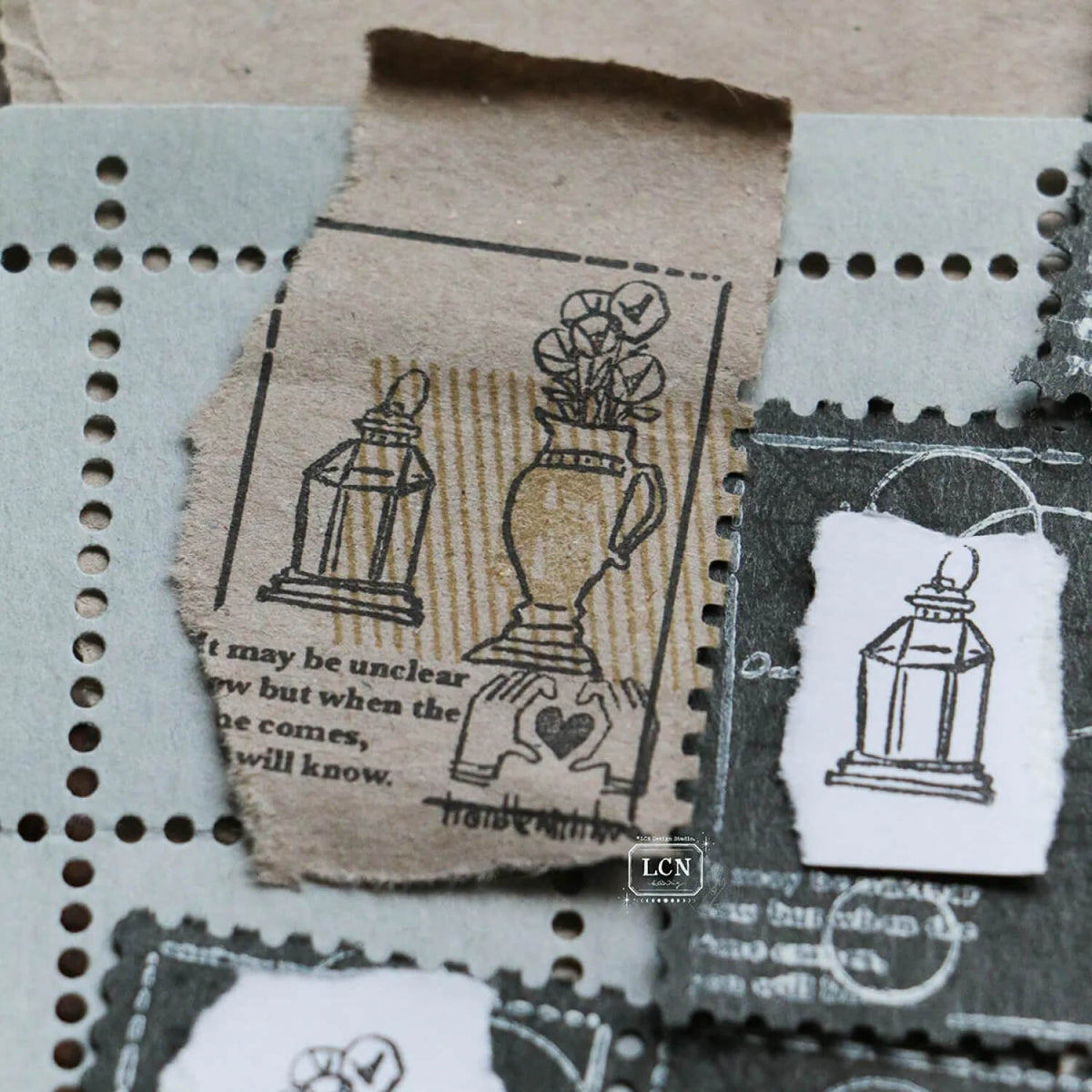 LCN Rubber Stamp Set – Corner View