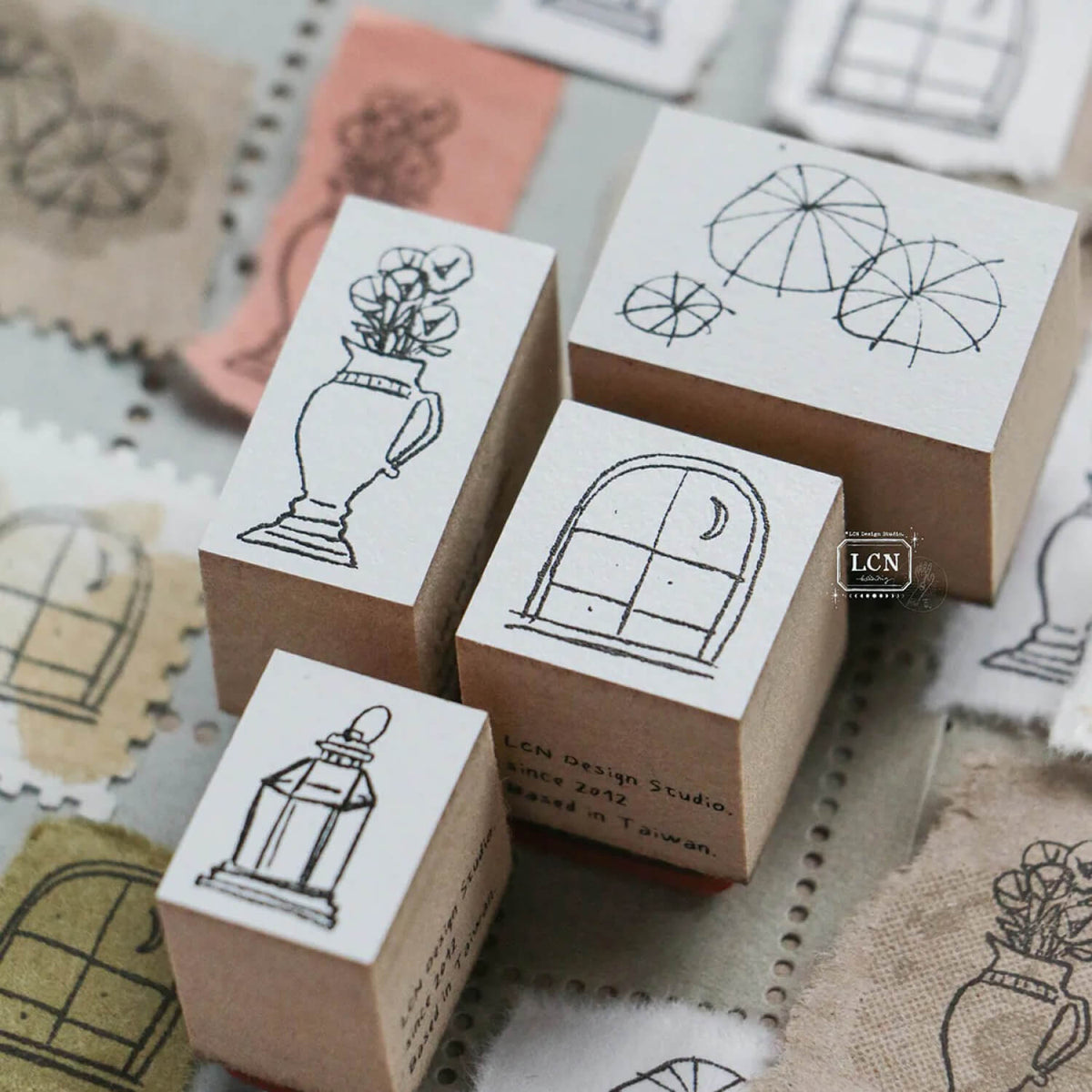 LCN Rubber Stamp Set – Corner View