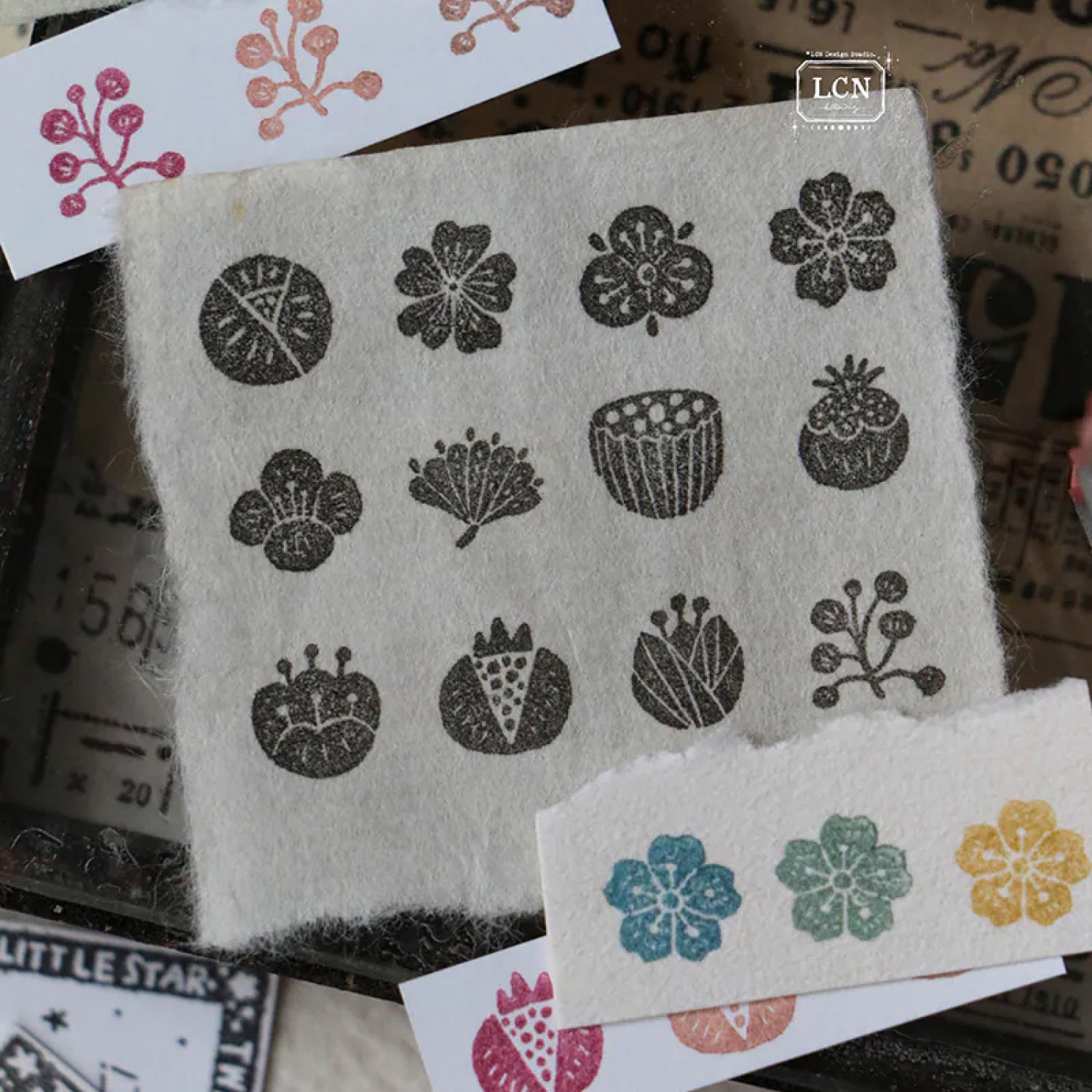 LCN Rubber Stamp Set – Wagashi Flowers