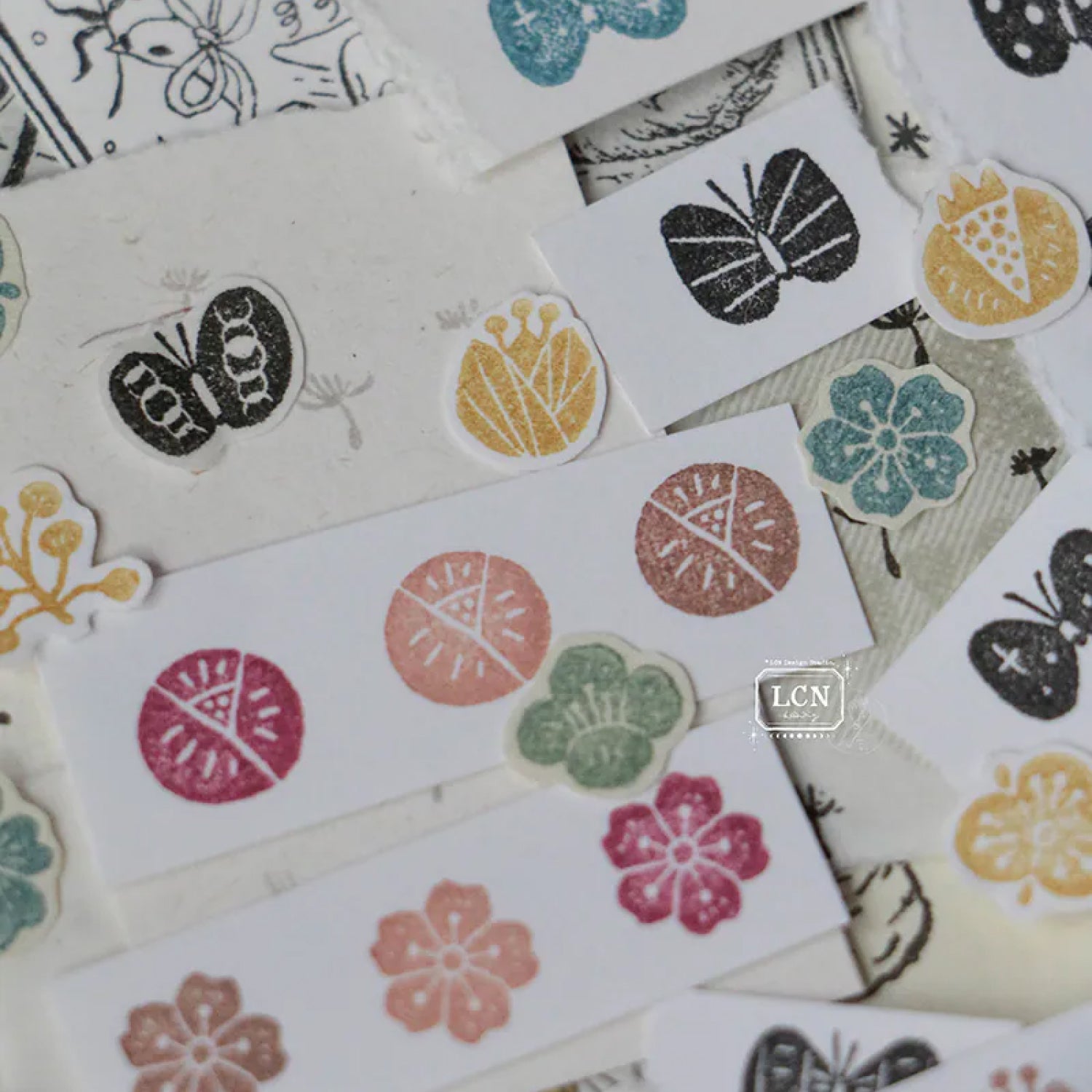 LCN Rubber Stamp Set – Wagashi Flowers
