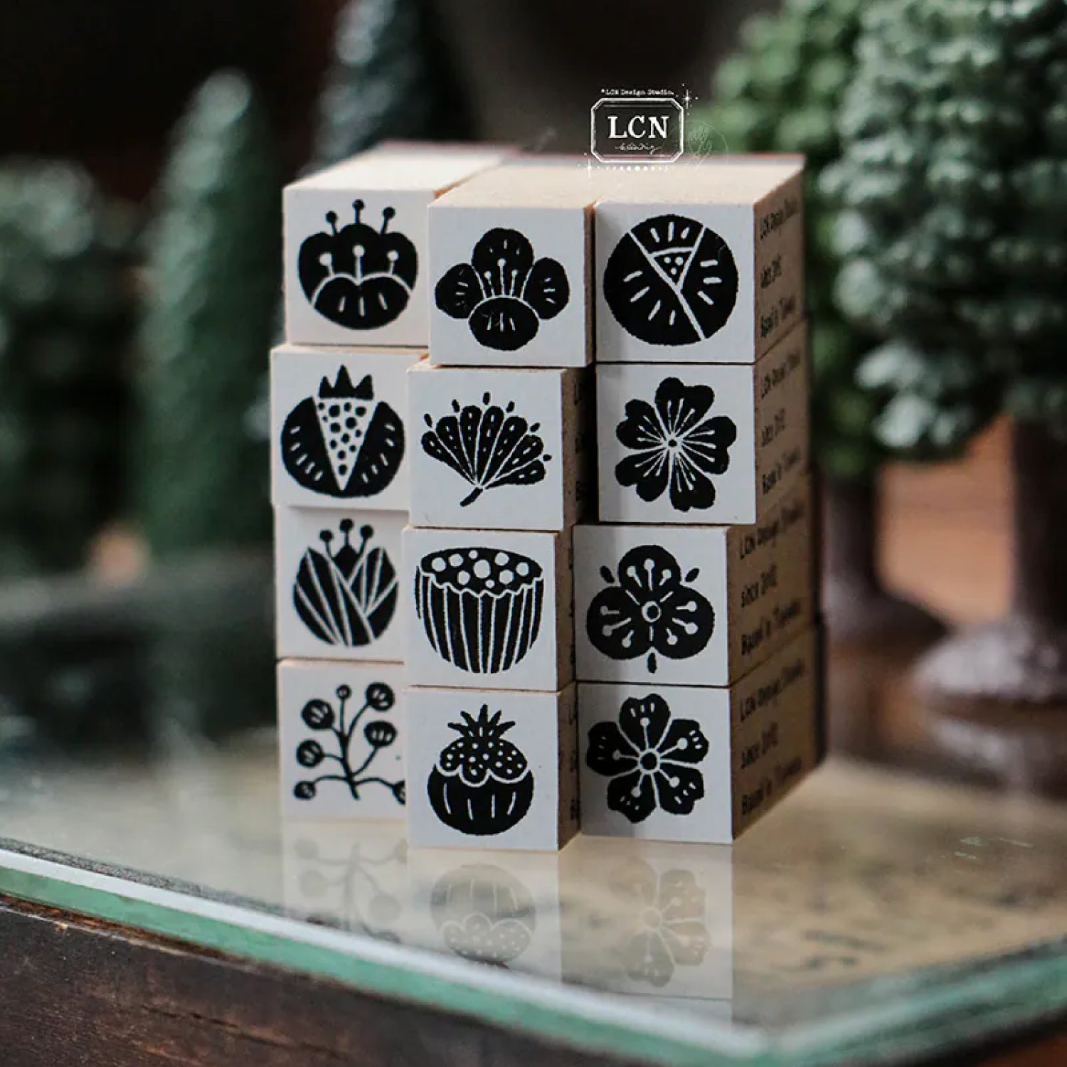 LCN Rubber Stamp Set – Wagashi Flowers