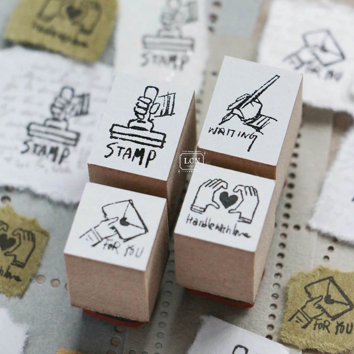 LCN Rubber Stamp Set – Tiny Signs