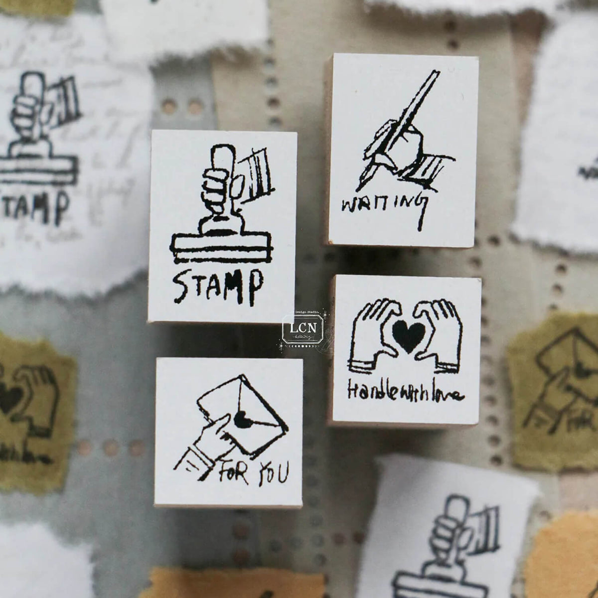 LCN Rubber Stamp Set – Tiny Signs