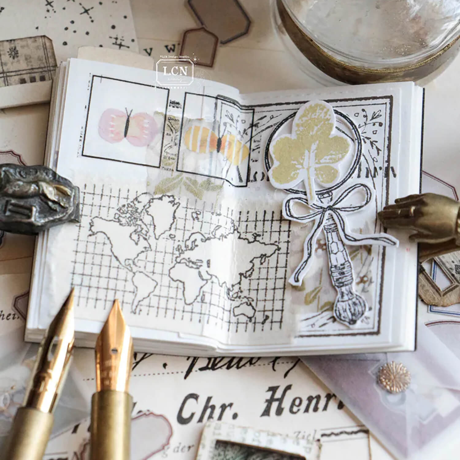 LCN Rubber Stamp – World Map