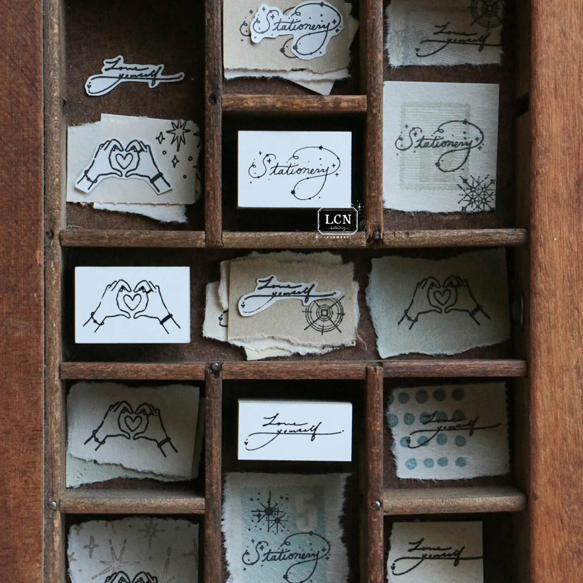 LCN Word Rubber Stamp – Stationery