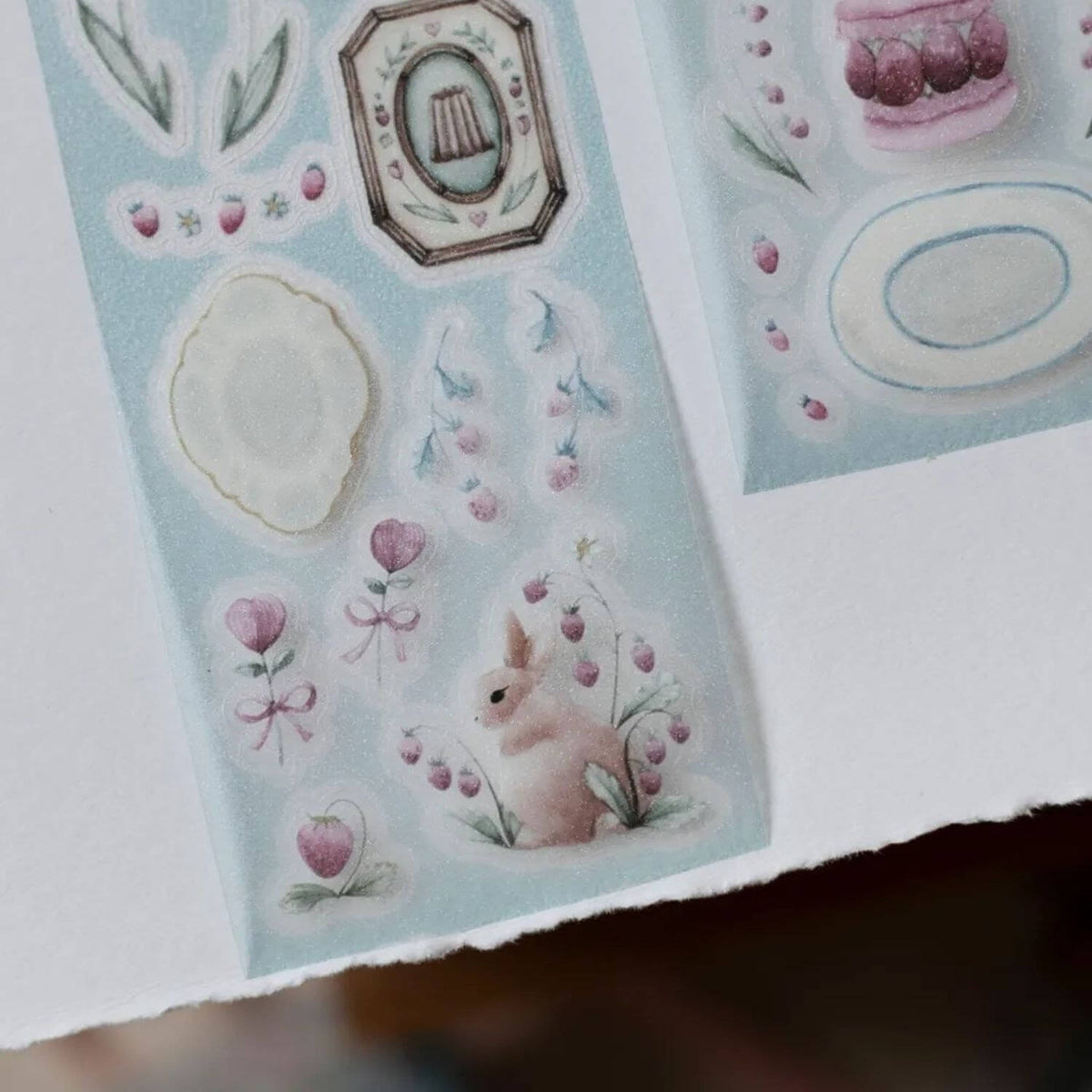 Loidesign Die-Cut PET Tape (Starlight Film) - Strawberry Afternoon Tea