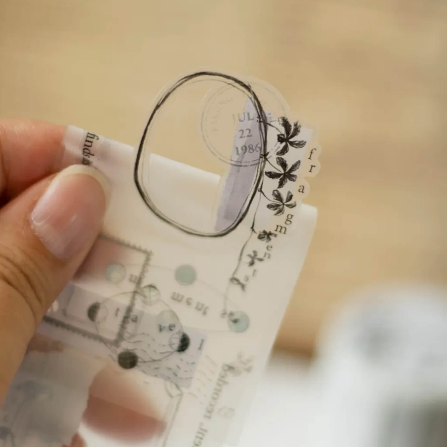 Loidesign Die-cut Matte PET Tape – Collected Moments
