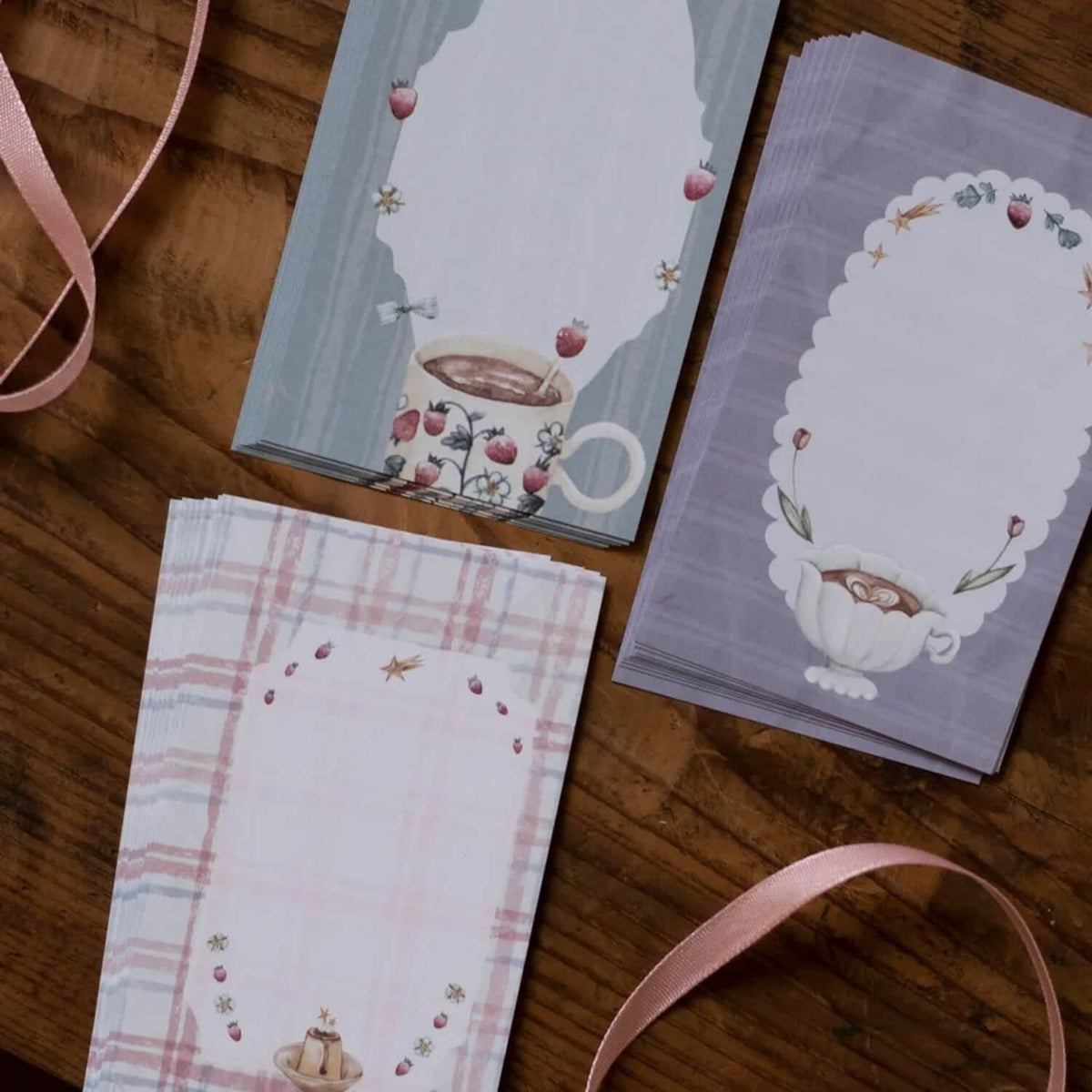 Loidesign Double-Sided Memo (M5) - Strawberry Afternoon