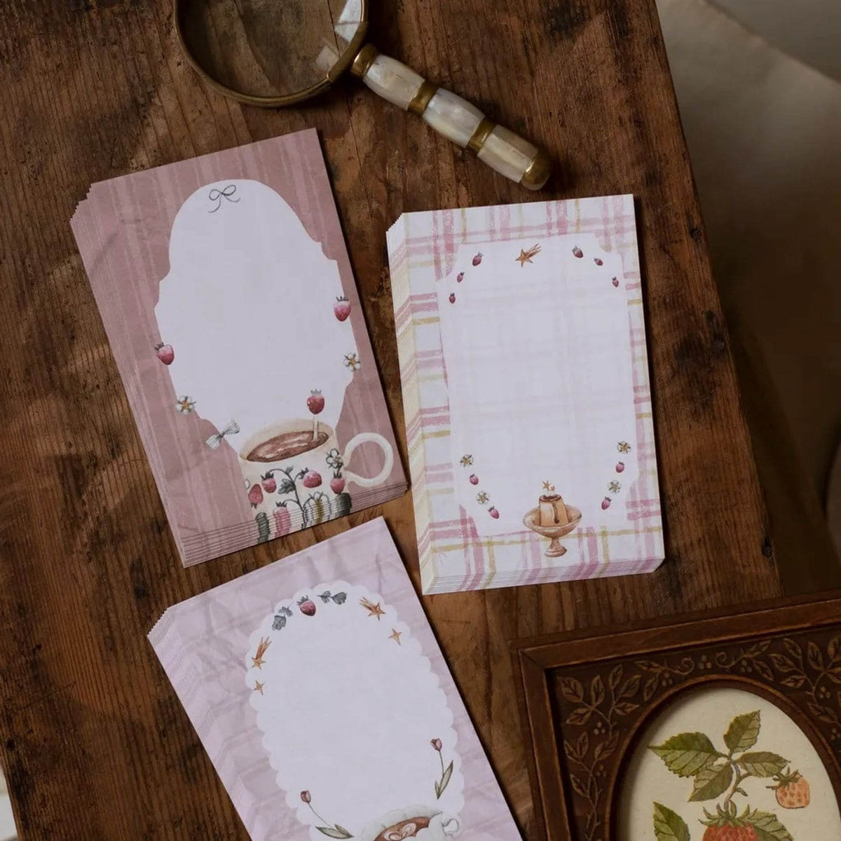 Loidesign Double-Sided Memo (M6) - Strawberry Afternoon