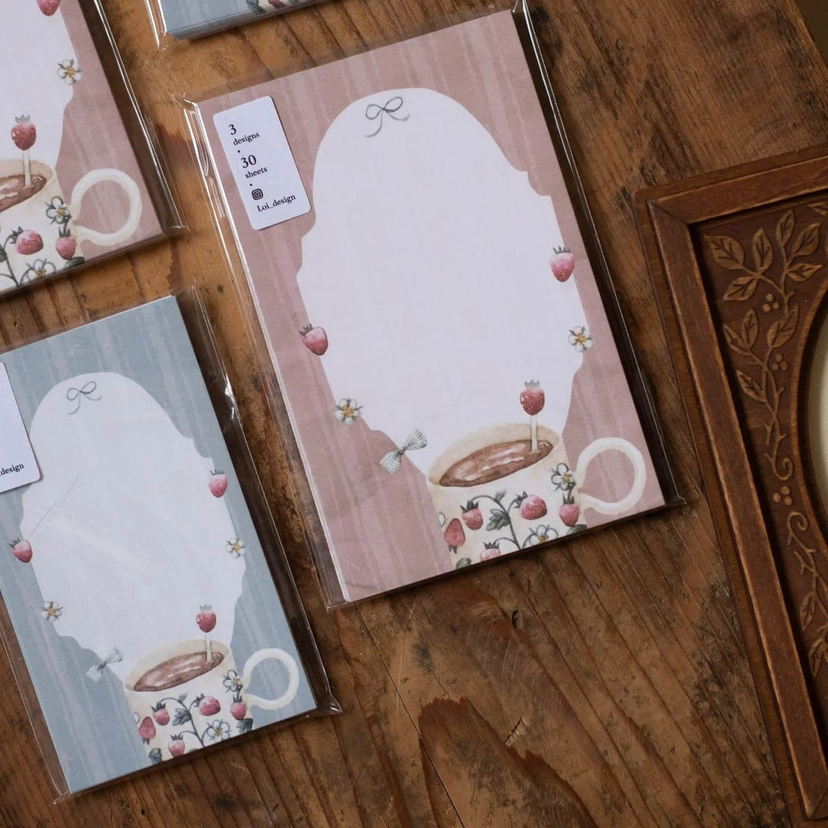 Loidesign Double-Sided Memo (M6) - Strawberry Afternoon