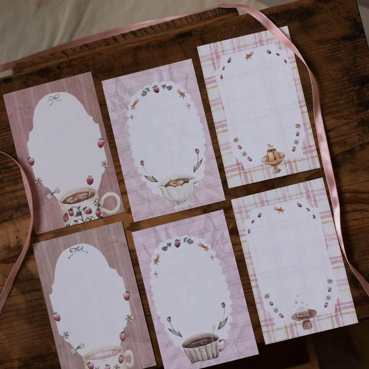 Loidesign Double-Sided Memo (M6) - Strawberry Afternoon