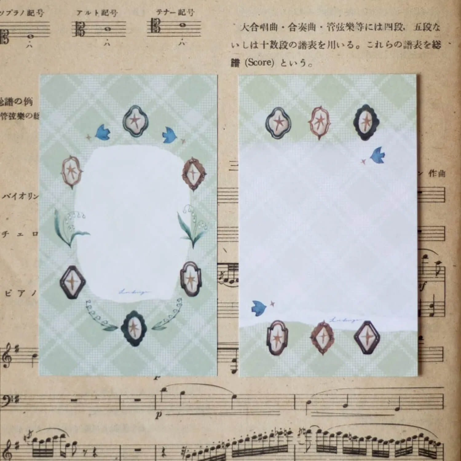 Loidesign Lily of the Valley Collection M5 Memo – Floral Plate