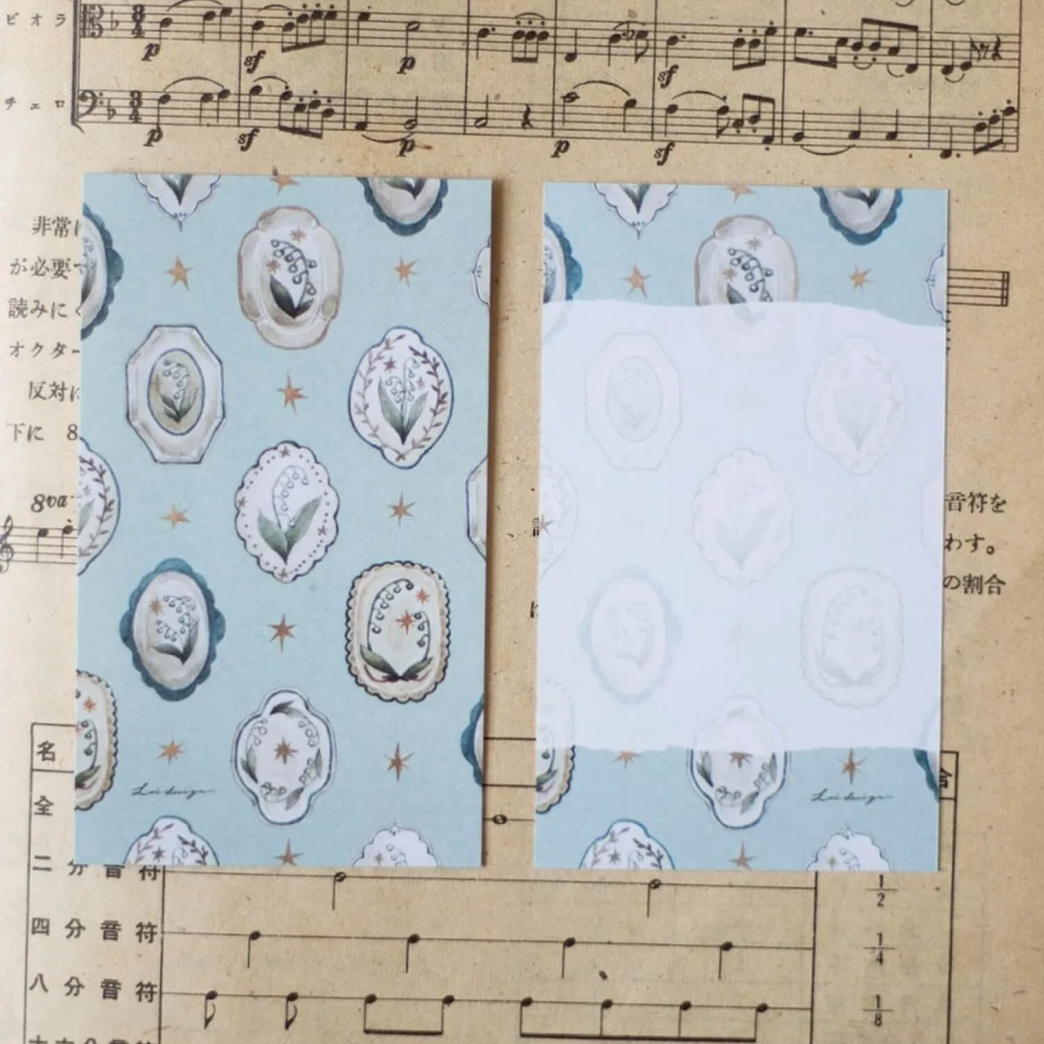 Loidesign Lily of the Valley Collection M5 Memo – Floral Plate