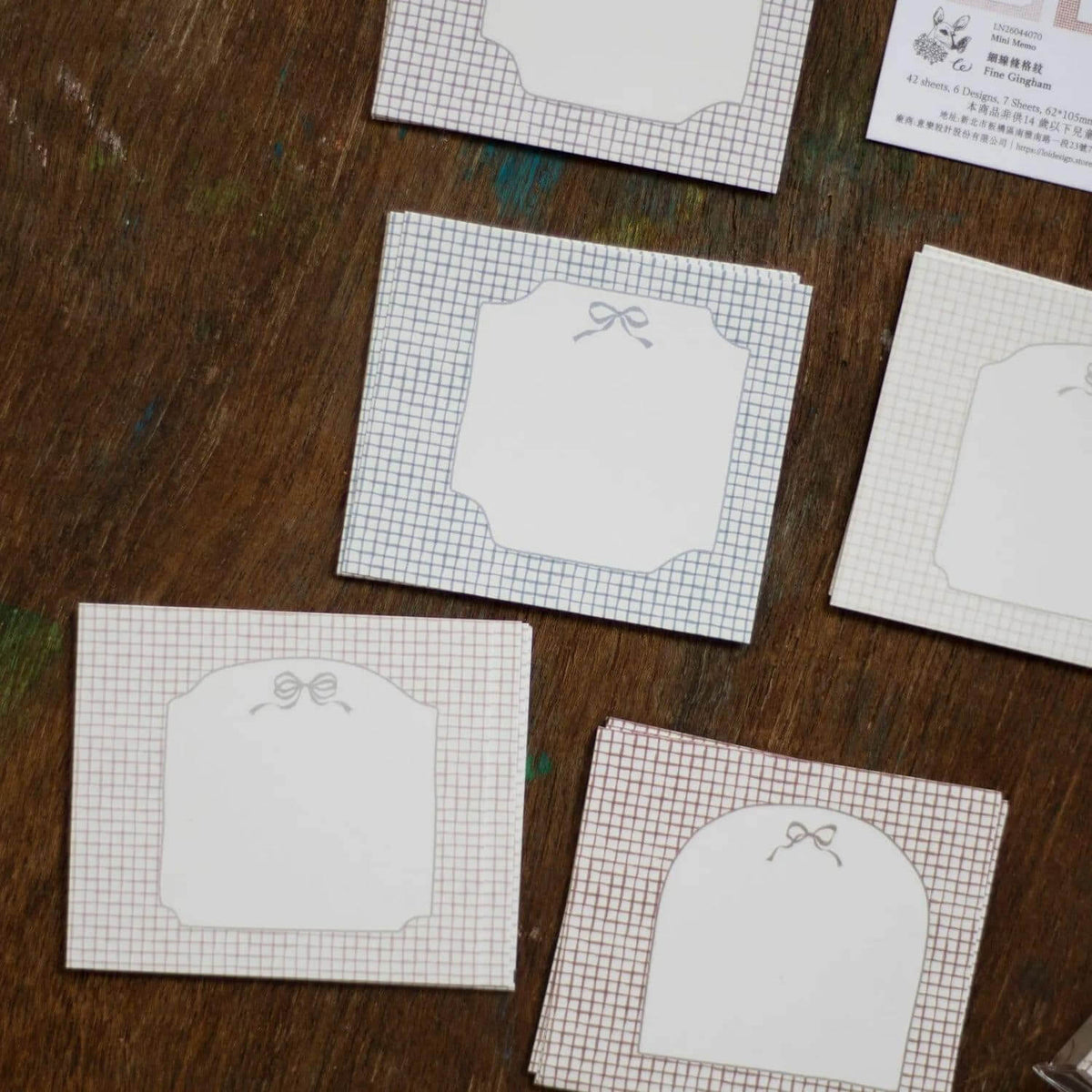 Loidesign Mini Memo - Fine Gingham