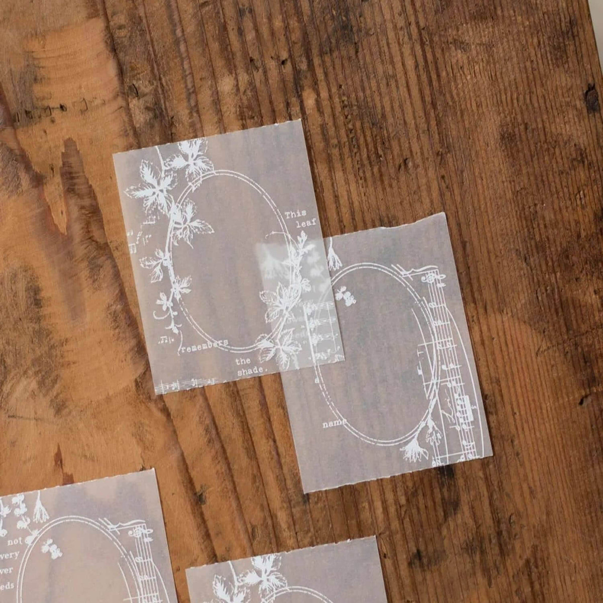 Loidesign Tracing Paper Memo Pad - Garden Fragments (Cut Flowers)