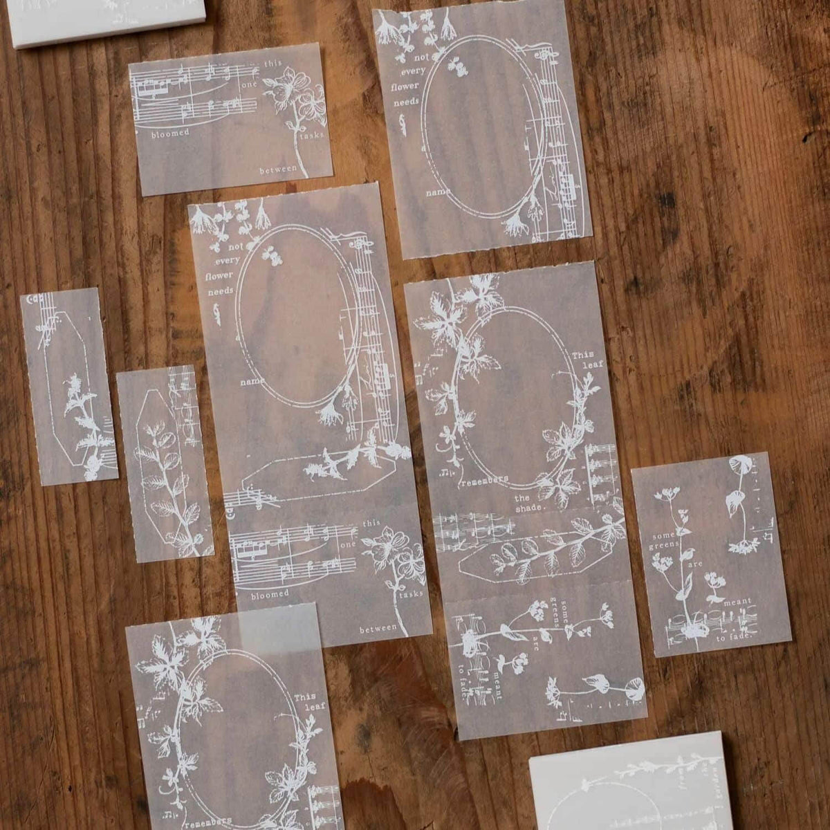 Loidesign Tracing Paper Memo Pad - Garden Fragments (Street Flowers)