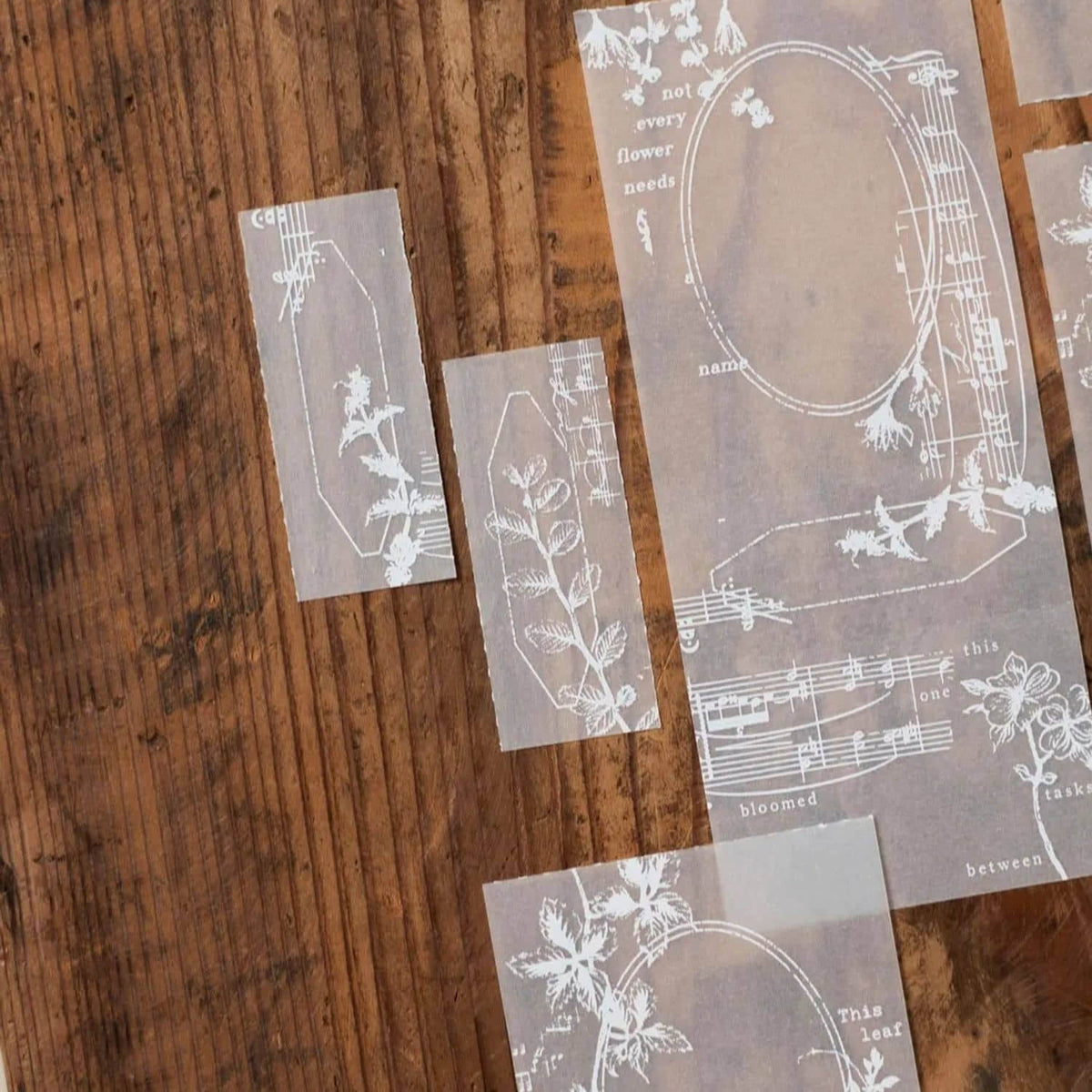 Loidesign Tracing Paper Memo Pad - Garden Fragments (Street Flowers)