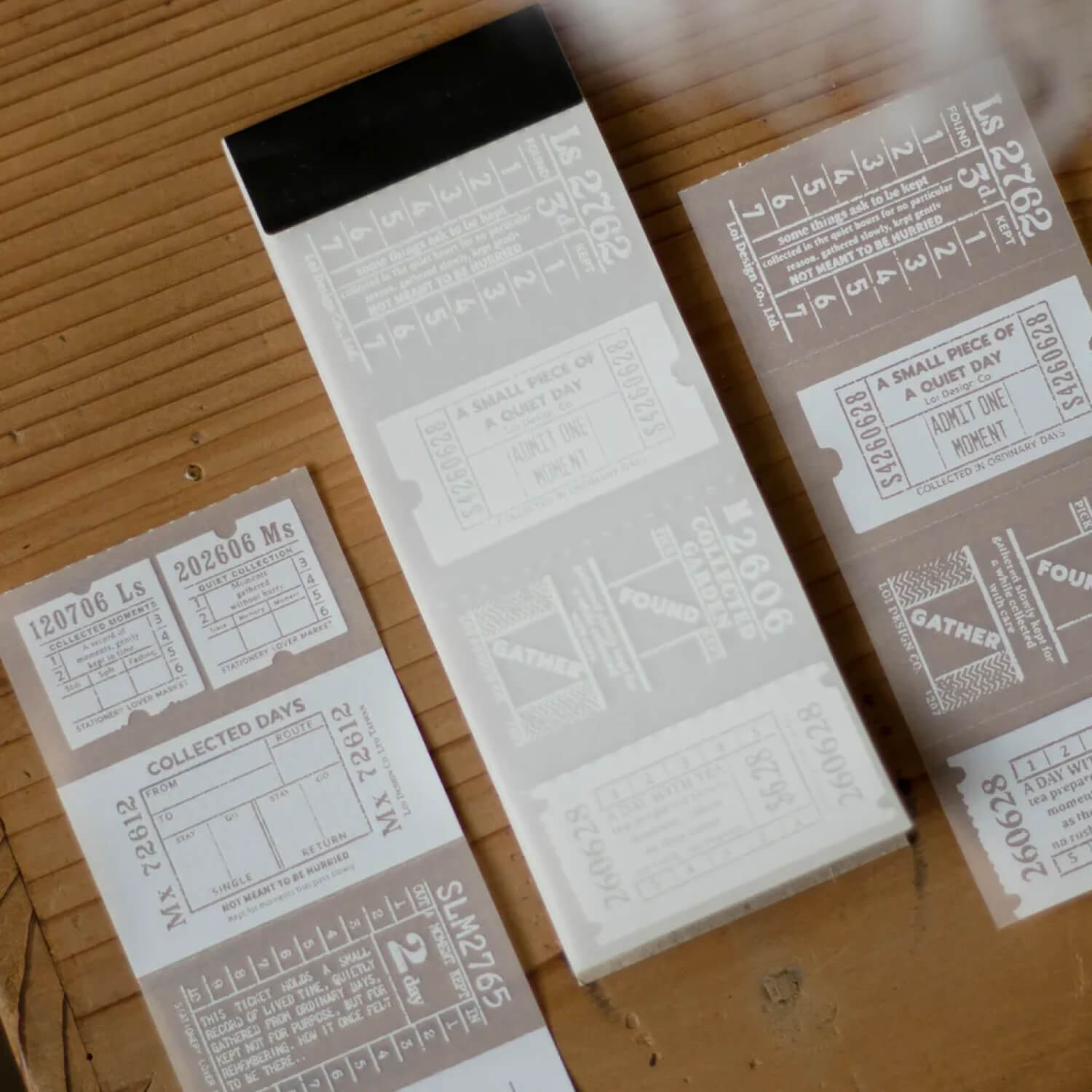Loidesign Tracing Paper Memo Pad – Ticket Collection
