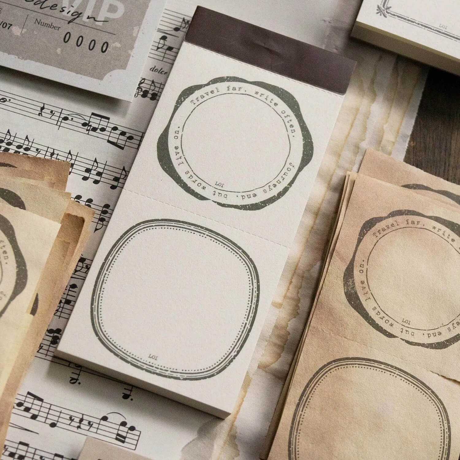 Loidesign Vintage Frame – Sealing Wax Notepad