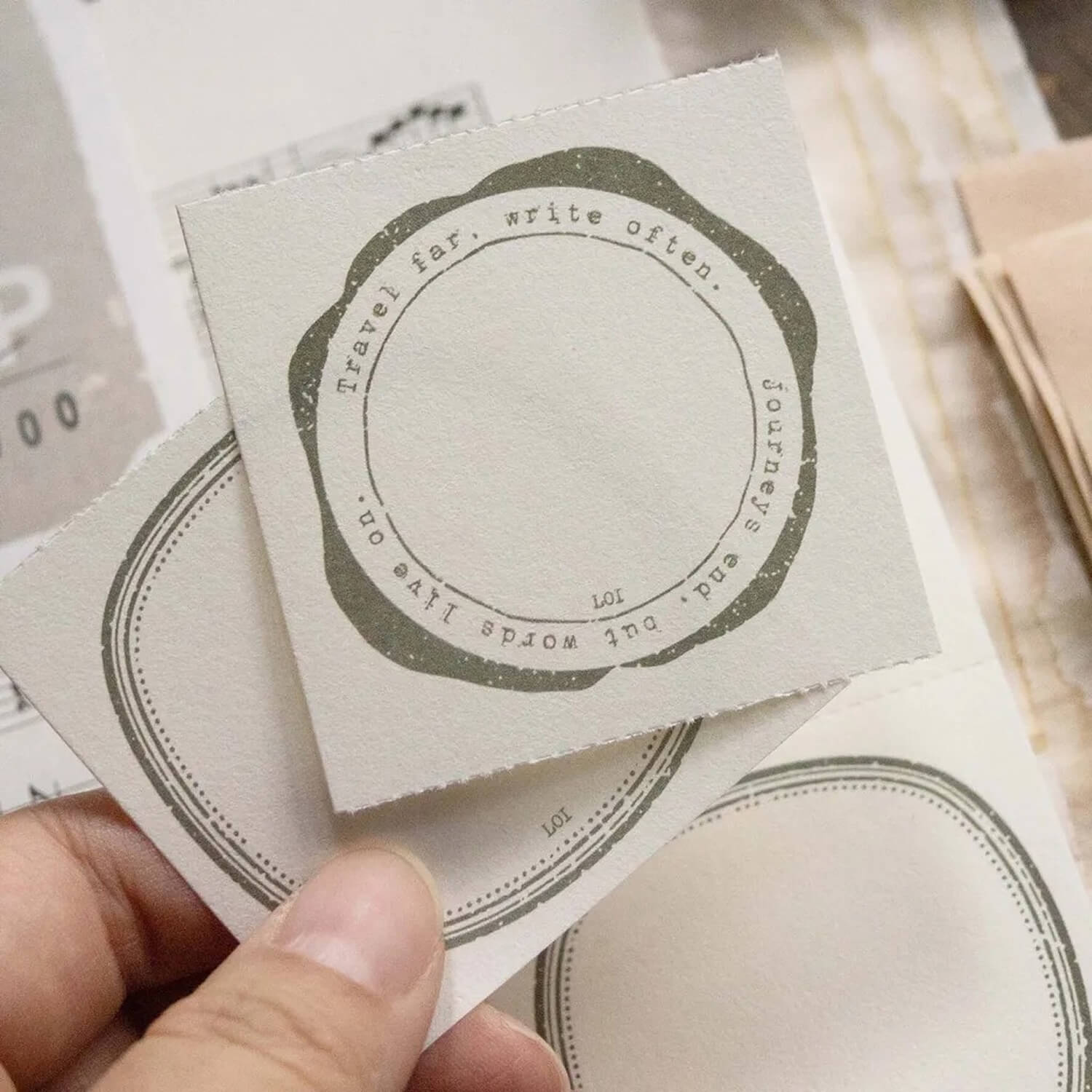 Loidesign Vintage Frame – Sealing Wax Notepad