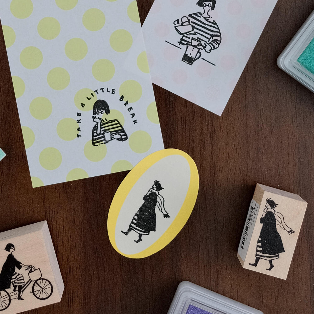 MA7 Stamp Stamp - Fumiko Walking into the Wind