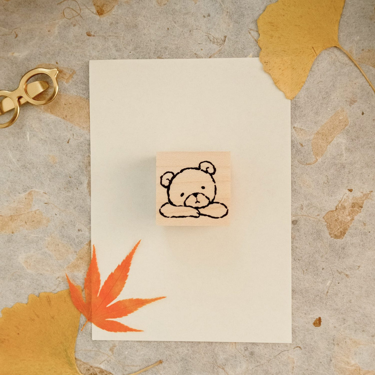 MA7 Stamp Stamp - Lying Chibi Bear (Large)