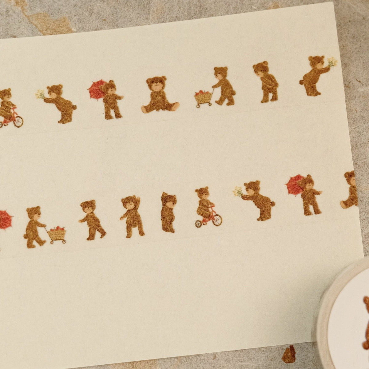 MA7stamp Washi Tape - Chibi Bear