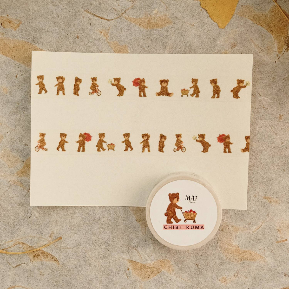 MA7stamp Washi Tape - Chibi Bear