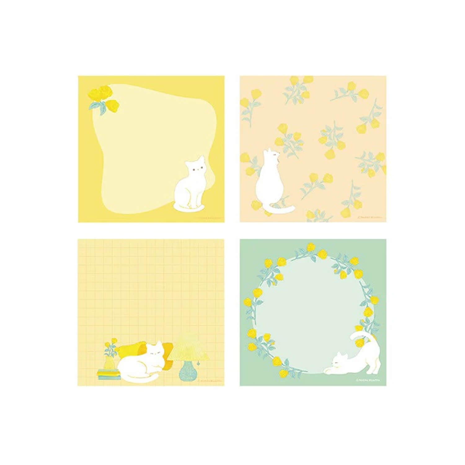 Maruai SUU Memo Pad – Window-Side Cat