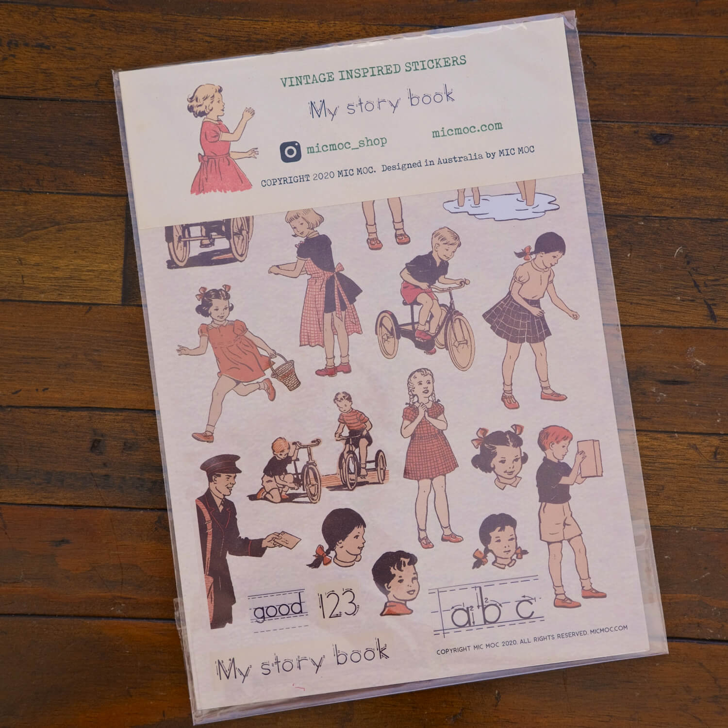 MIC MOC A5 Sticker Sheet – My Story Book