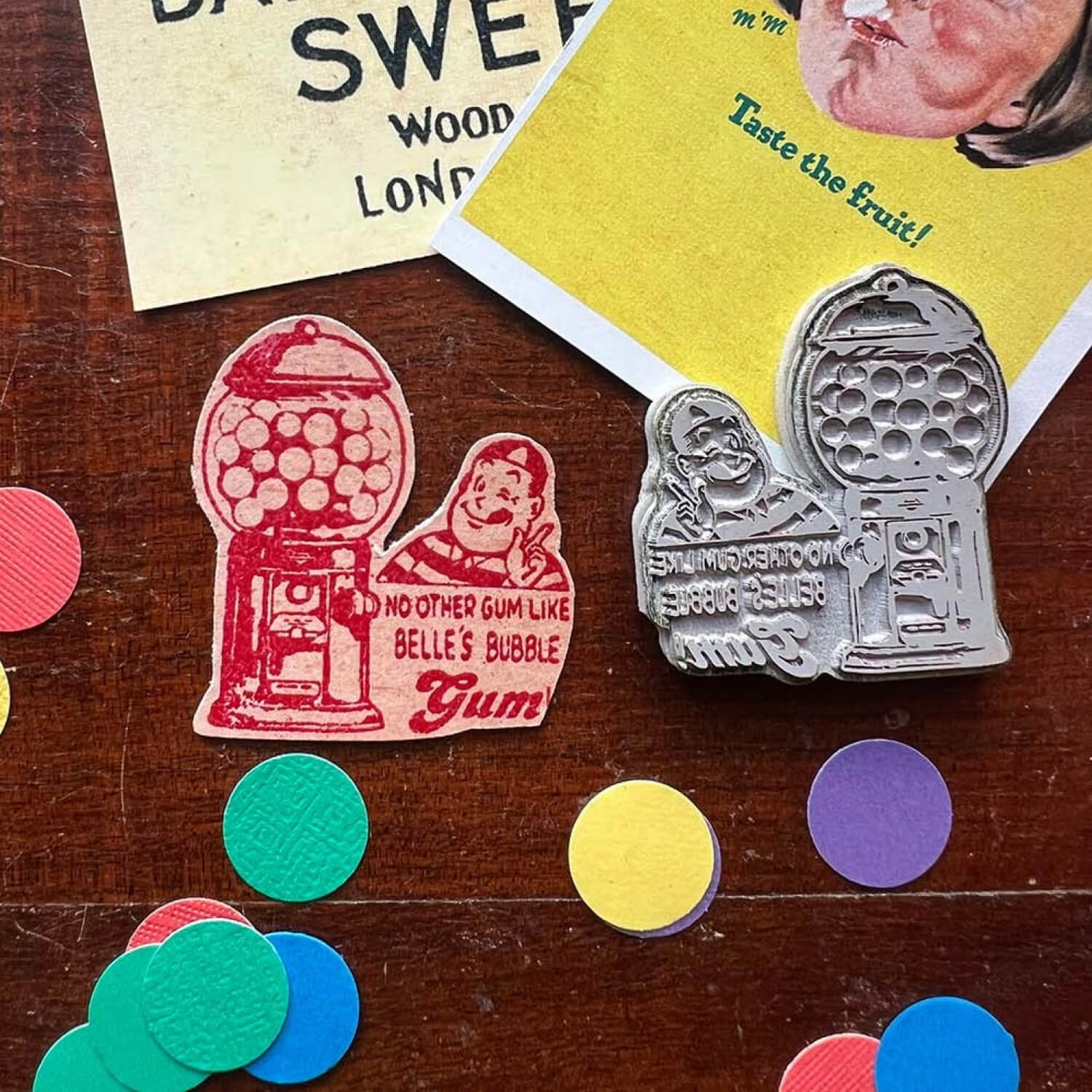 MIC MOC Cling Rubber Stamp – Gum Ball Machine