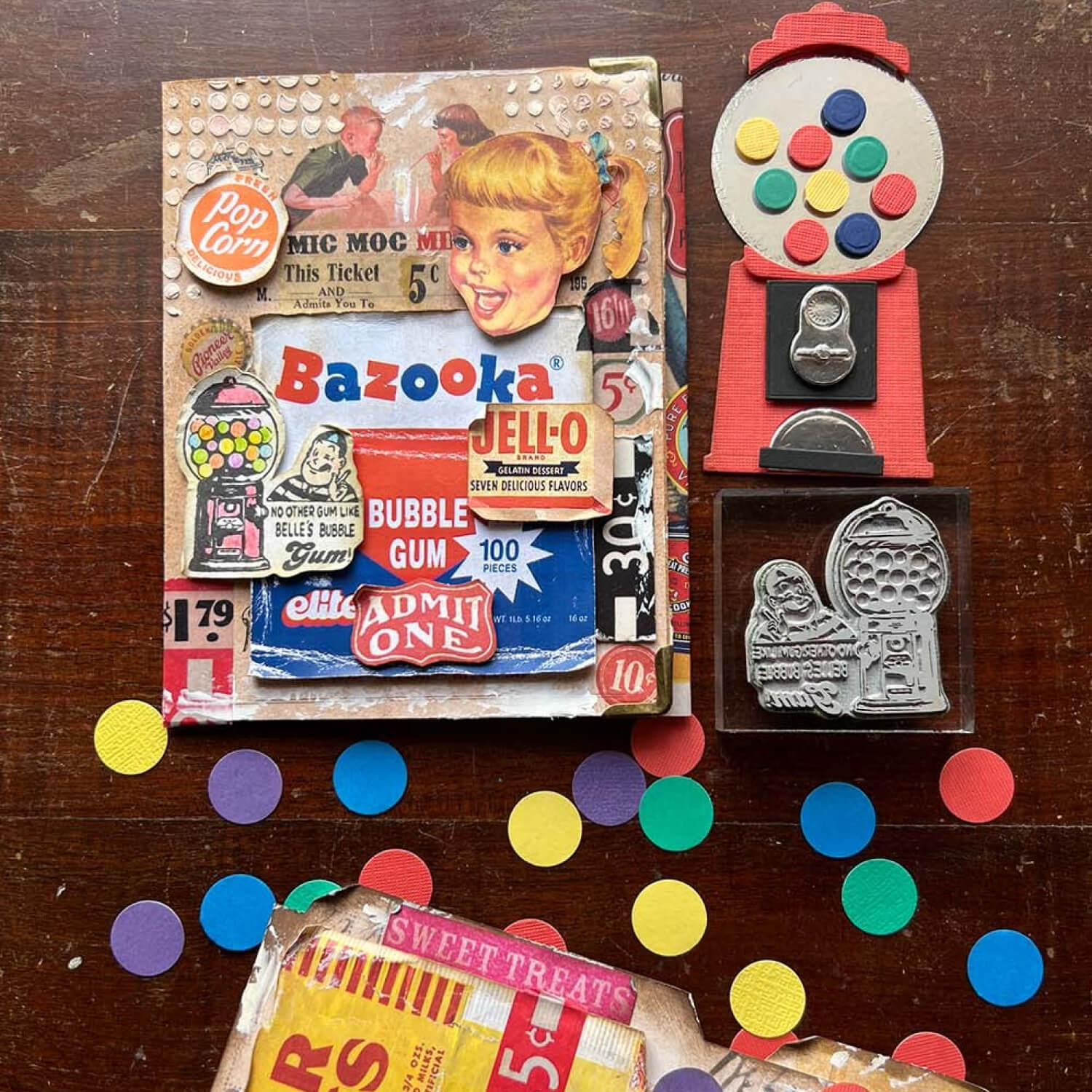 MIC MOC Cling Rubber Stamp – Gum Ball Machine